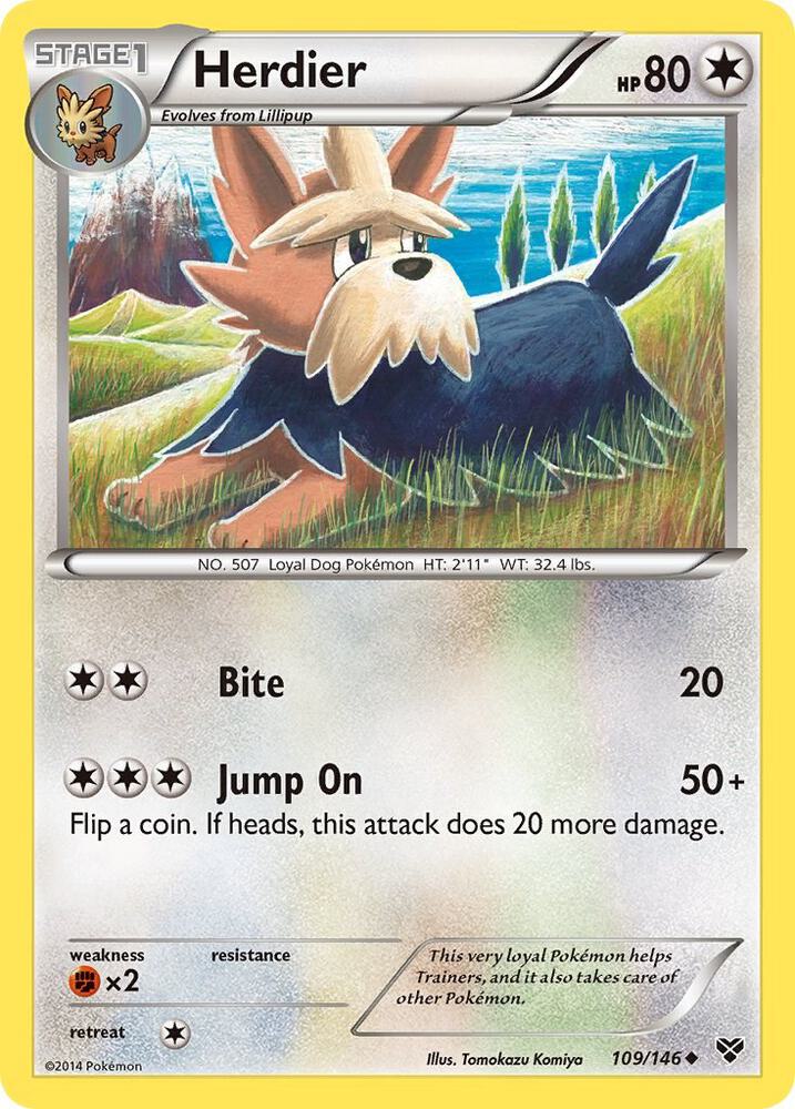 [Reverse Holo] XY 109/146 Herdier U