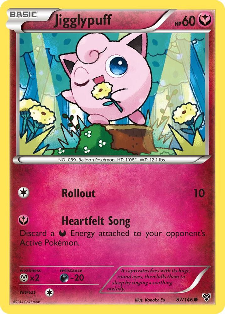 [Reverse Holo] XY 87/146 Jigglypuff C