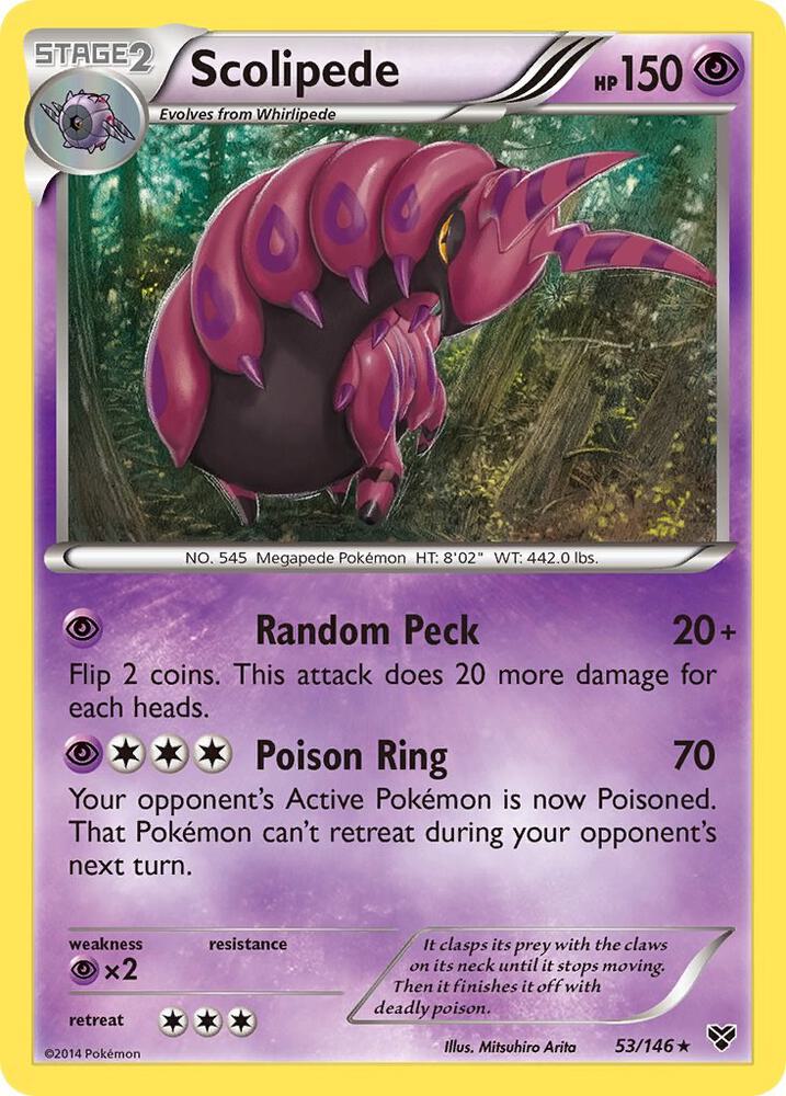 [Reverse Holo] XY 53/146 Scolipede R
