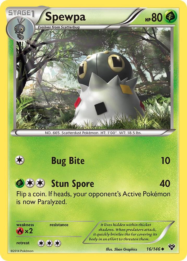 [Reverse Holo] XY 16/146 Spewpa U