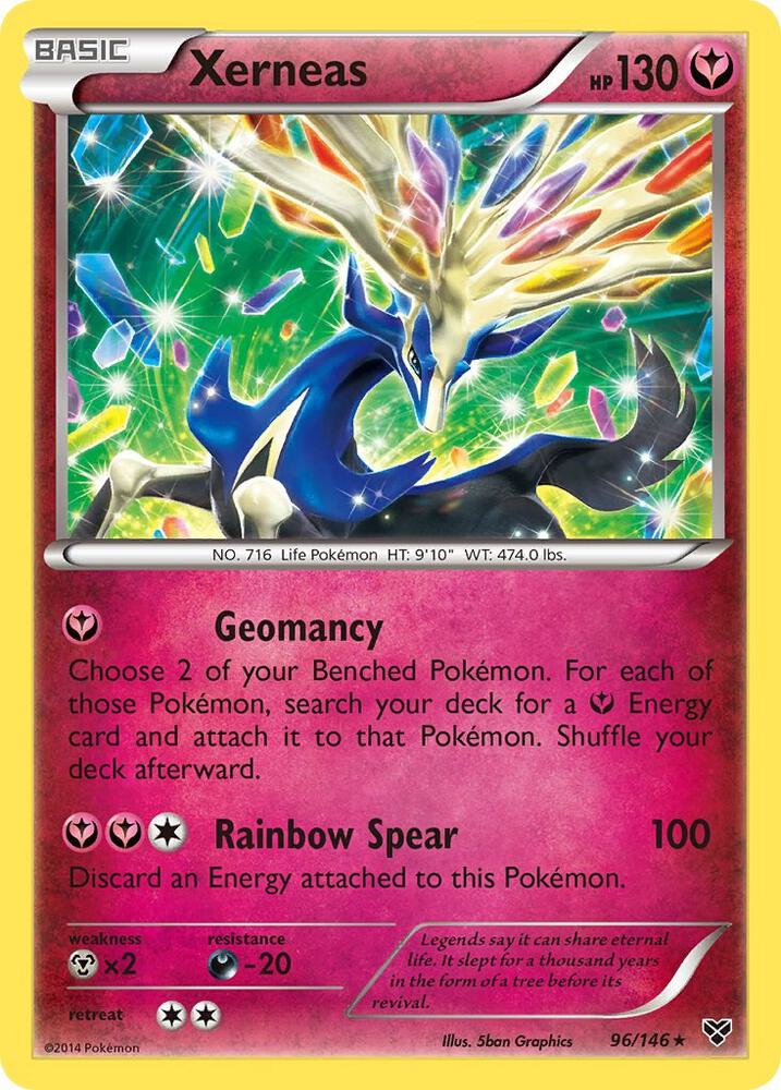 [Reverse Holo] XY 96/146 Xerneas R
