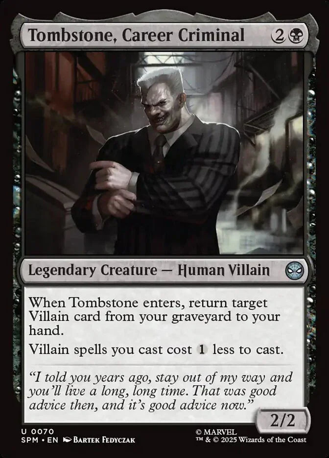 SPM 070 Tombstone, Career Criminal U