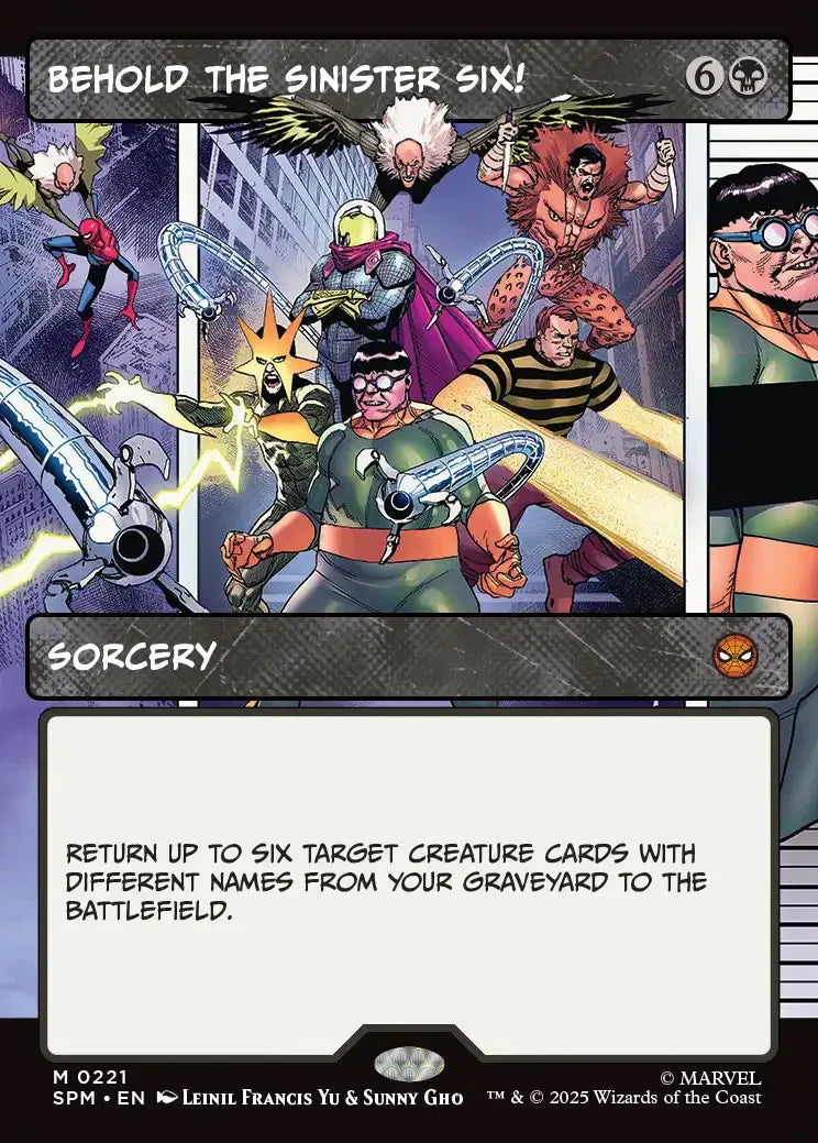 SPM 221 Behold the Sinister Six! (0221 - Borderless) M
