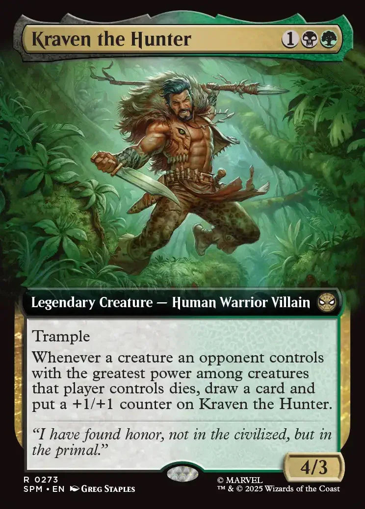 SPM 273 Kraven the Hunter (0273 - Extended Art) R