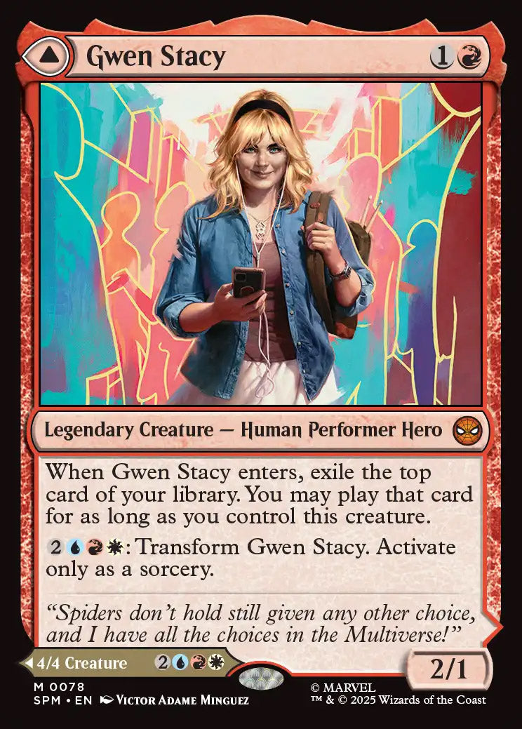 [Foil] SPM 078 Gwen Stacy M