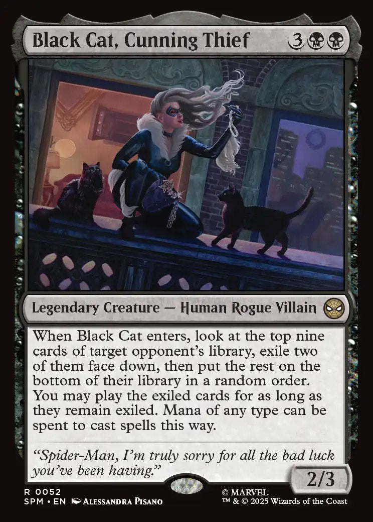 [Foil] SPM 052 Black Cat, Cunning Thief R