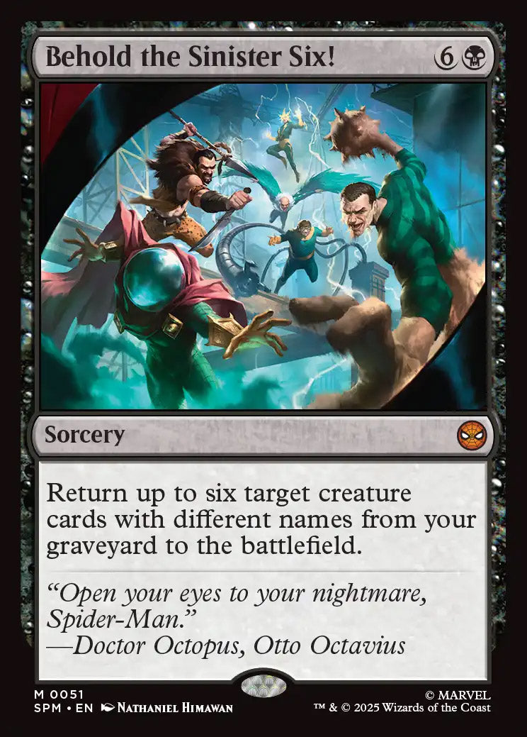 [Foil] SPM 051 Behold the Sinister Six! M