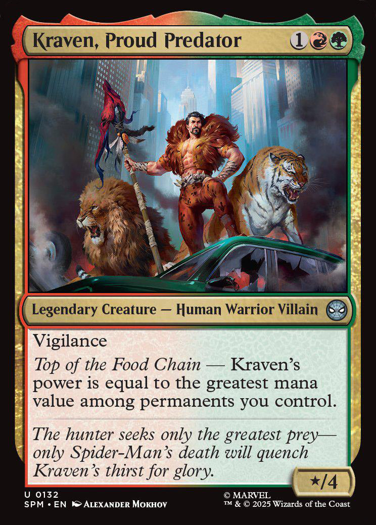 [Foil] SPM 132 Kraven, Proud Predator U