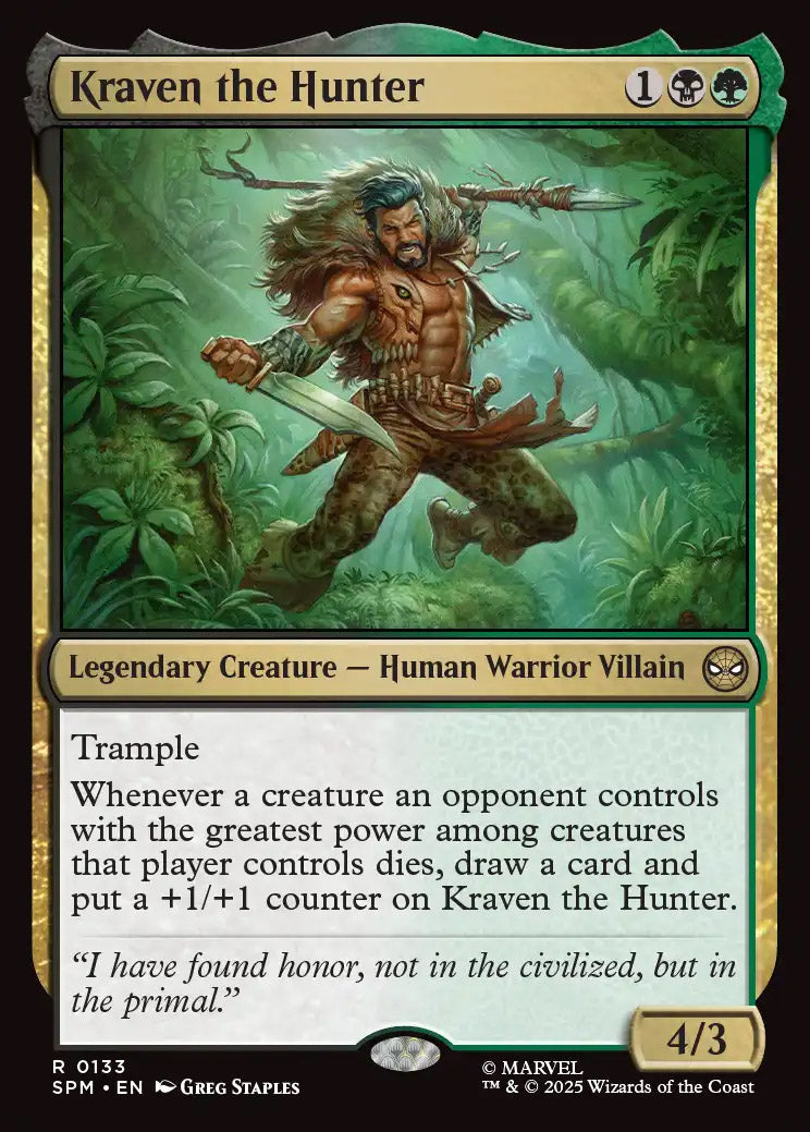 [Foil] SPM 133 Kraven the Hunter R