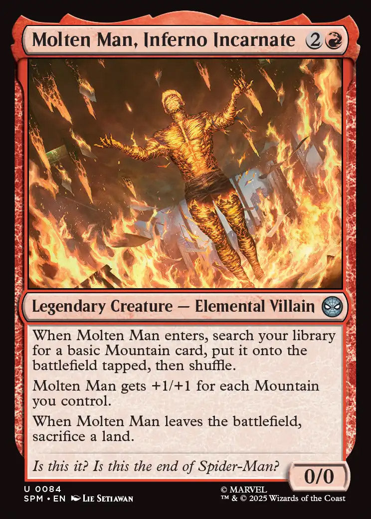 [Foil] SPM 084 Molten Man, Inferno Incarnate U