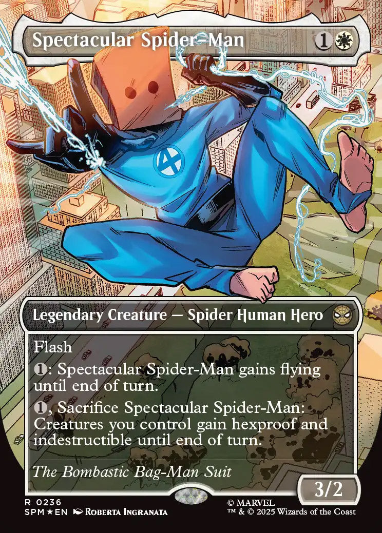 [Textured Foil] SPM 236 Spectacular Spider-Man (0236 - Borderless Textured Foil) R