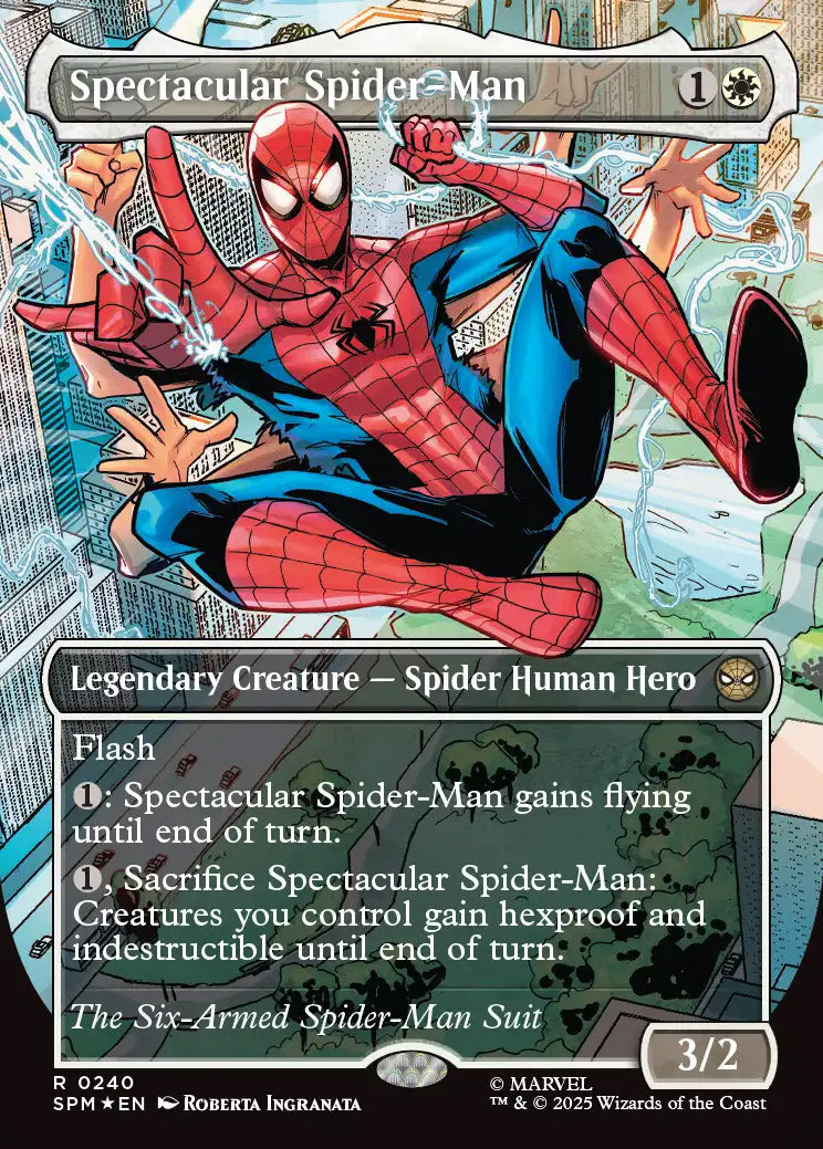 [Textured Foil] SPM 240 Spectacular Spider-Man (0240 - Borderless Textured Foil) R