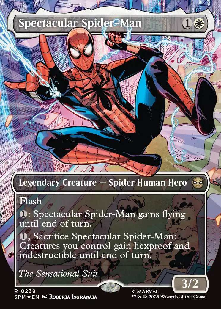[Textured Foil] SPM 239 Spectacular Spider-Man (0239 - Borderless Textured Foil) R