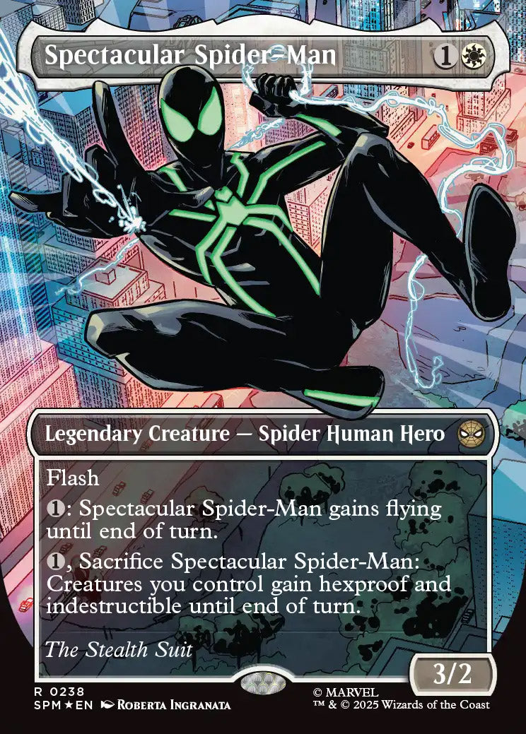 [Textured Foil] SPM 238 Spectacular Spider-Man (0238 - Borderless Textured Foil) R