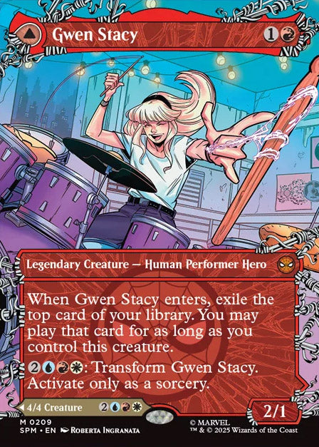 [Foil] SPM 209 Gwen Stacy (0209 - Borderless) M