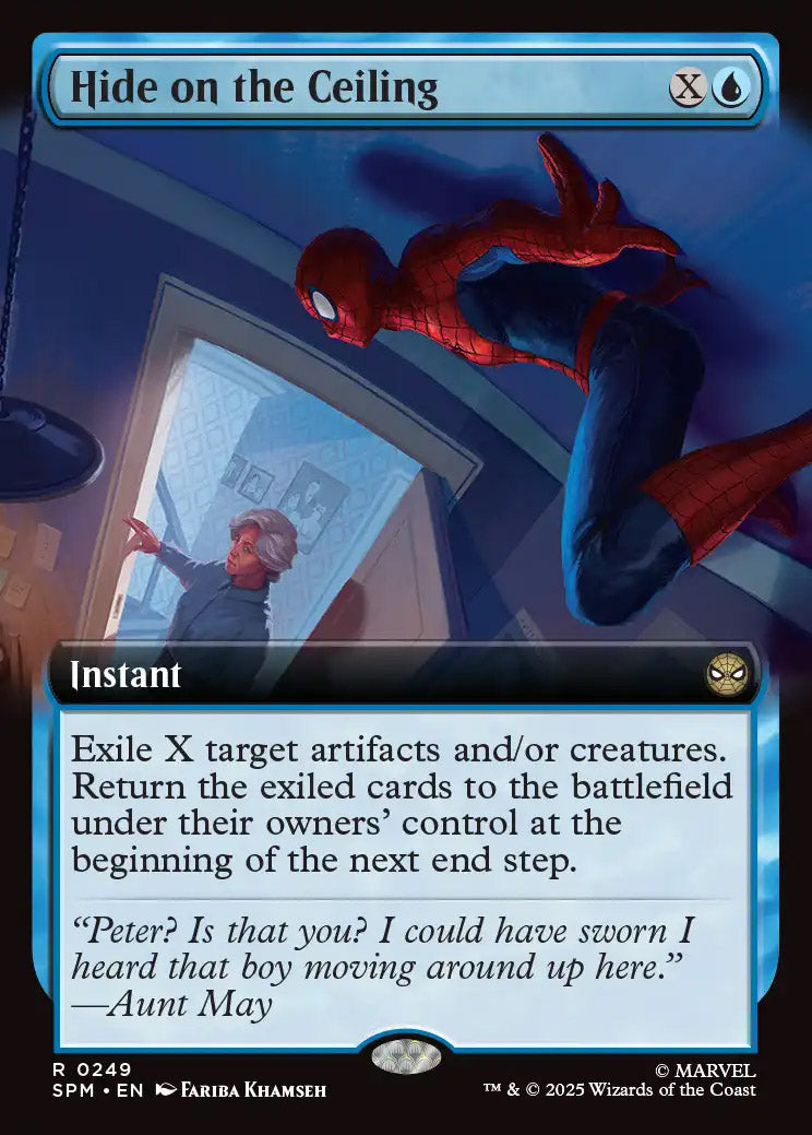 [Foil] SPM 249 Hide on the Ceiling (0249 - Extended Art) R