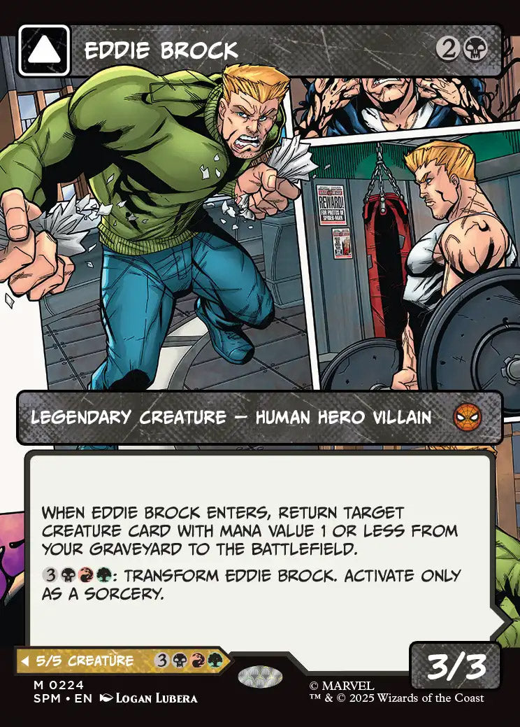 [Foil] SPM 224 Eddie Brock (0224 - Borderless) M