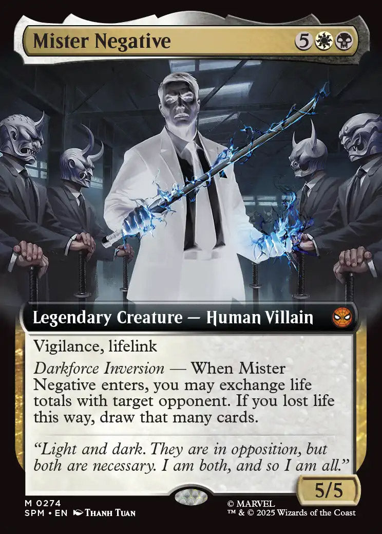 [Foil] SPM 274 Mister Negative (0274 - Extended Art) M