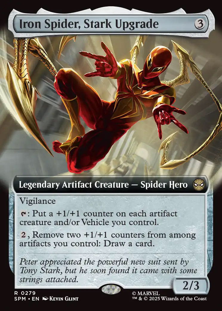 [Foil] SPM 279 Iron Spider, Stark Upgrade (0279 - Extended Art) R