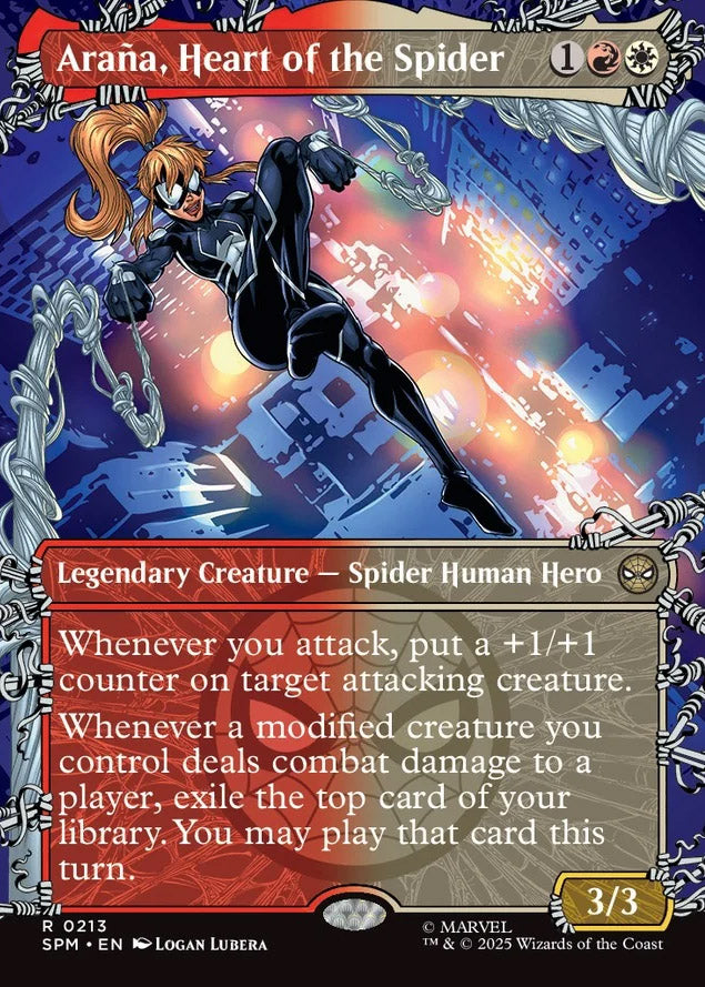 [Foil] SPM 213 Arana, Heart of the Spider (0213 - Borderless) R