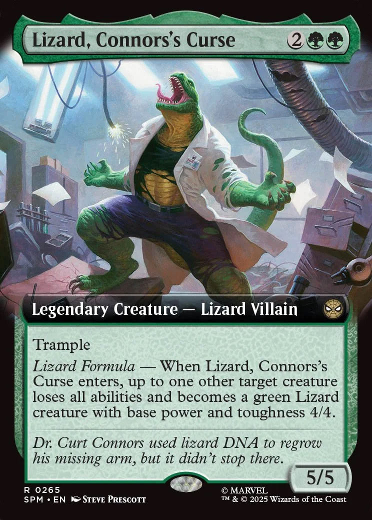 [Foil] SPM 265 Lizard, Connors's Curse (0265 - Extended Art) R