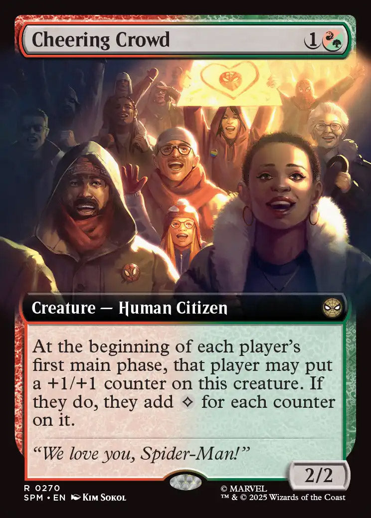 [Foil] SPM 270 Cheering Crowd (0270 - Extended Art) R