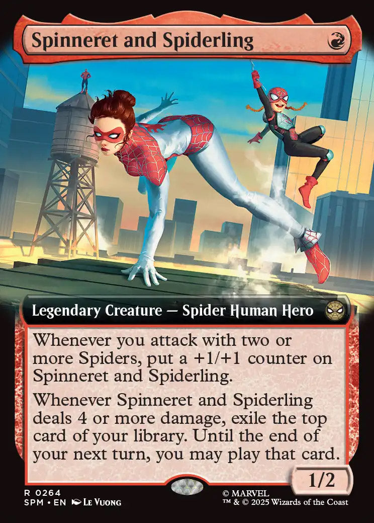 [Foil] SPM 264 Spinneret and Spiderling (0264 - Extended Art) R
