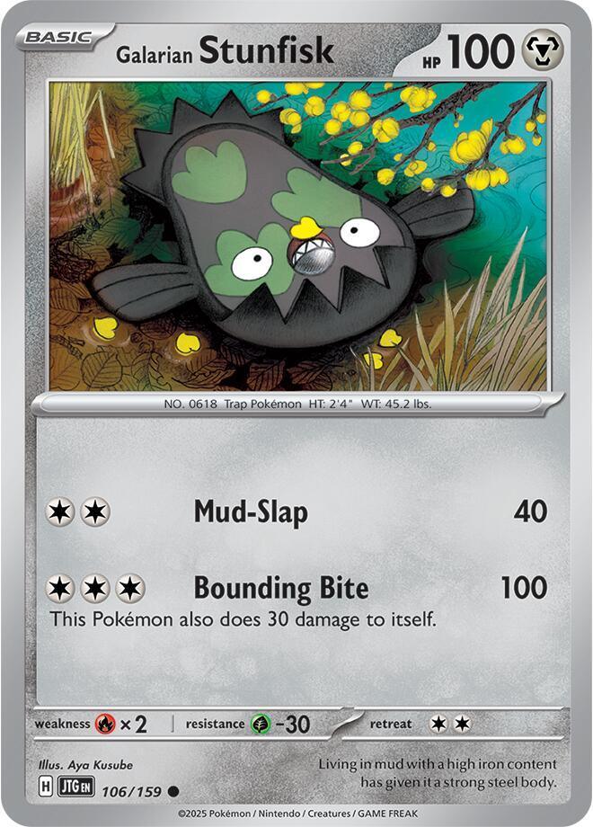 [Reverse Holo] JTG 106/159 Galarian Stunfisk C