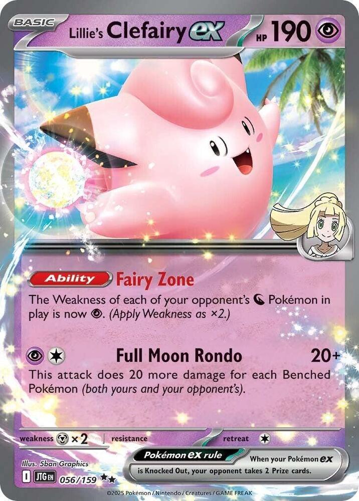 JTG 056/159 Lillie's Clefairy ex RR