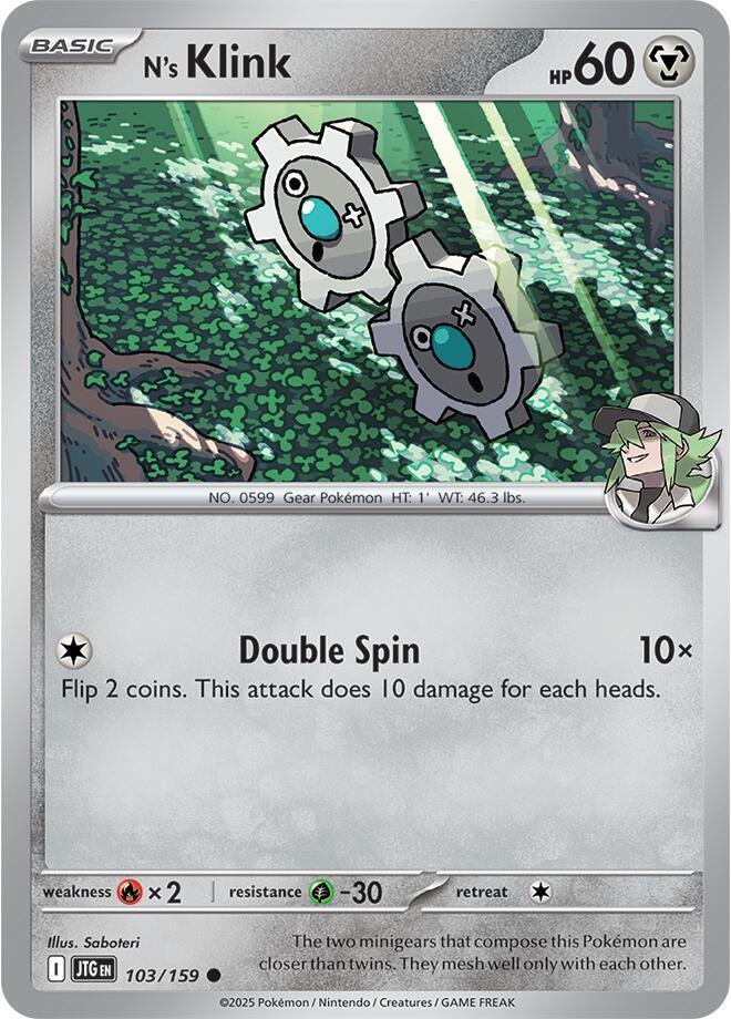[Reverse Holo] JTG 103/159 N's Klink C