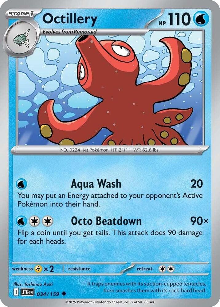 [Reverse Holo] JTG 034/159 Octillery U