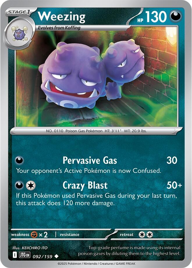 [Reverse Holo] JTG 092/159 Weezing U