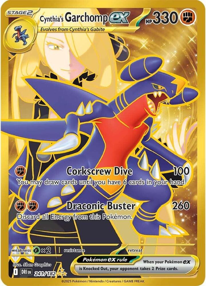 DRI 241/182 Cynthia's Garchomp ex UR