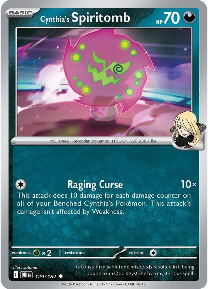 [Reverse Holo] DRI 129/182 Cynthia's Spiritomb U