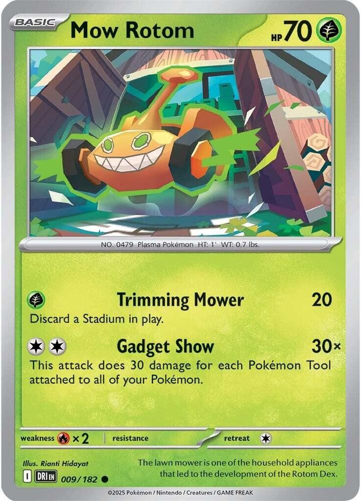 [Reverse Holo] DRI 009/182 Mow Rotom C