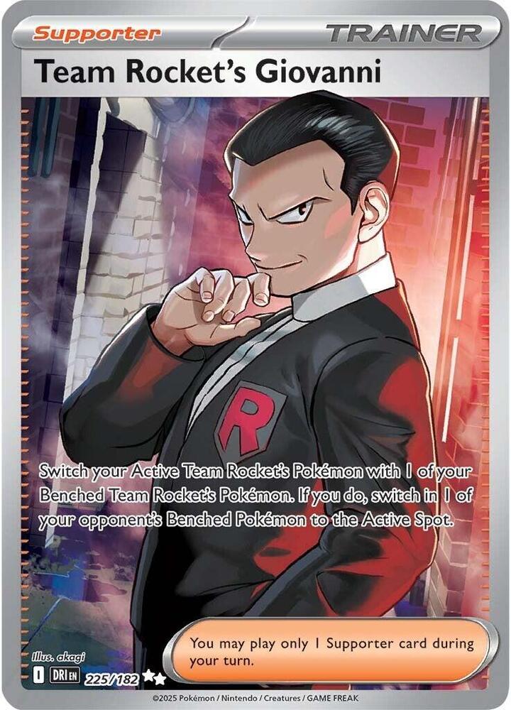 DRI 225/182 Team Rocket's Giovanni SR
