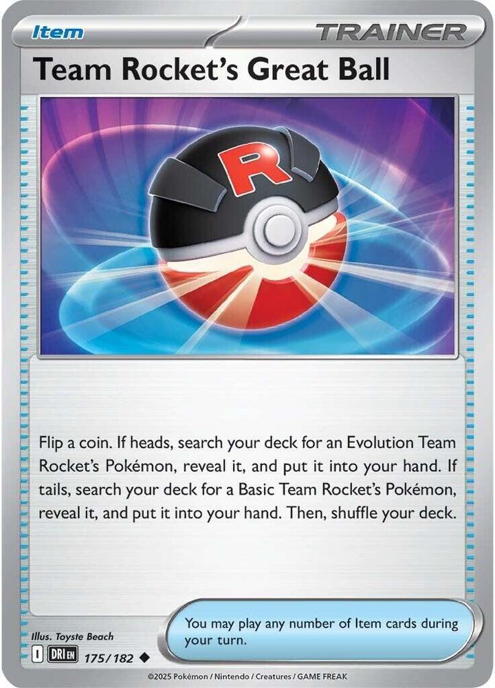 DRI 175/182 Team Rocket's Great Ball U
