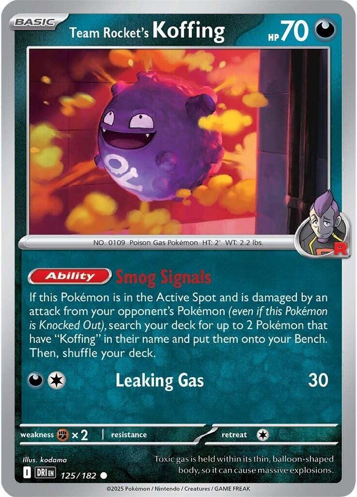 DRI 125/182 Team Rocket's Koffing C