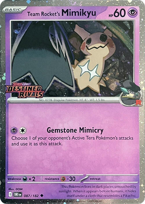 DRI 087/182 Team Rocket's Mimikyu U