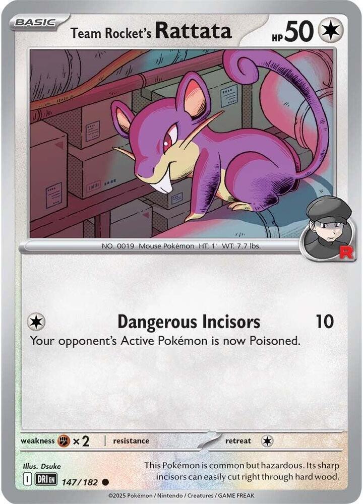DRI 147/182 Team Rocket's Rattata C