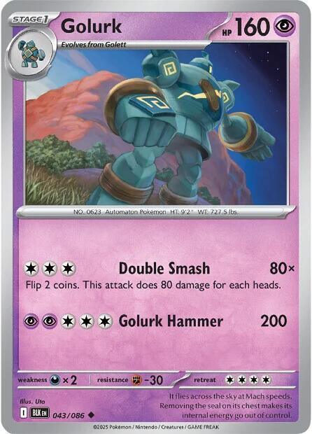 [Reverse Holo] BLK 043/086 Golurk U