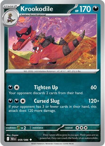 [Reverse Holo] BLK 059/086 Krookodile U