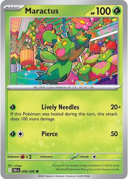 [Reverse Holo - Poke Ball] BLK 008/086 Maractus C