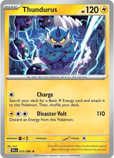 [Reverse Holo] BLK 033/086 Thundurus R