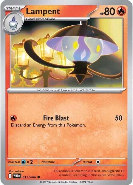 [Reverse Holo - Master Ball] WHT 017/086 Lampent C