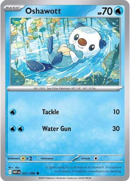 [Reverse Holo] WHT 021/086 Oshawott C