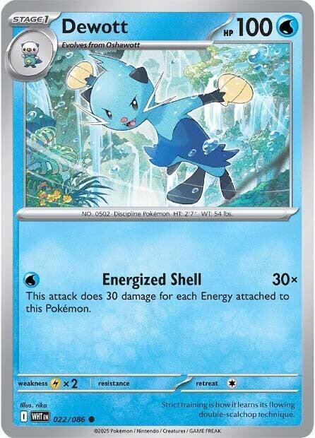 [Reverse Holo] WHT 022/086 Dewott C