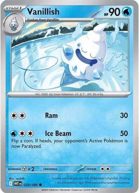 [Reverse Holo - Master Ball] WHT 028/086 Vanillish C