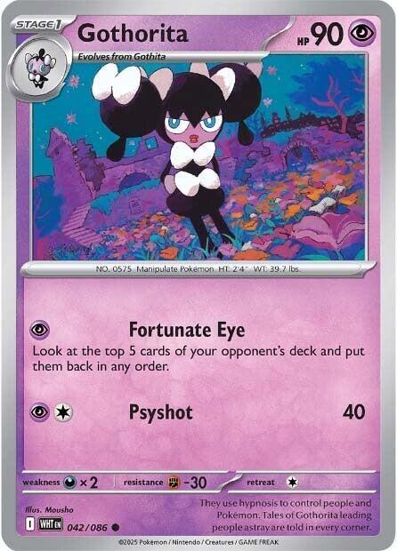 [Reverse Holo - Master Ball] WHT 042/086 Gothorita C