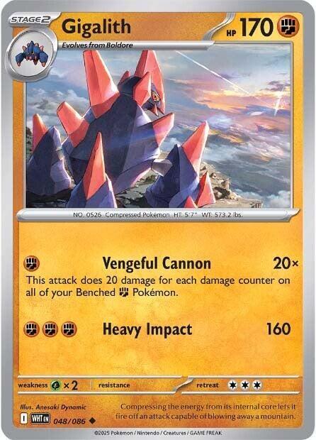 [Reverse Holo] WHT 048/086 Gigalith U
